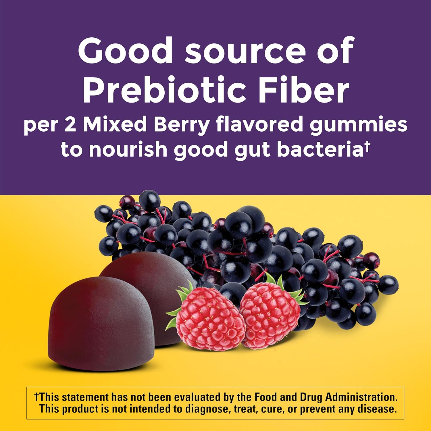Nature Made Probiotic + Prebiotic Fiber, 50 Gummies