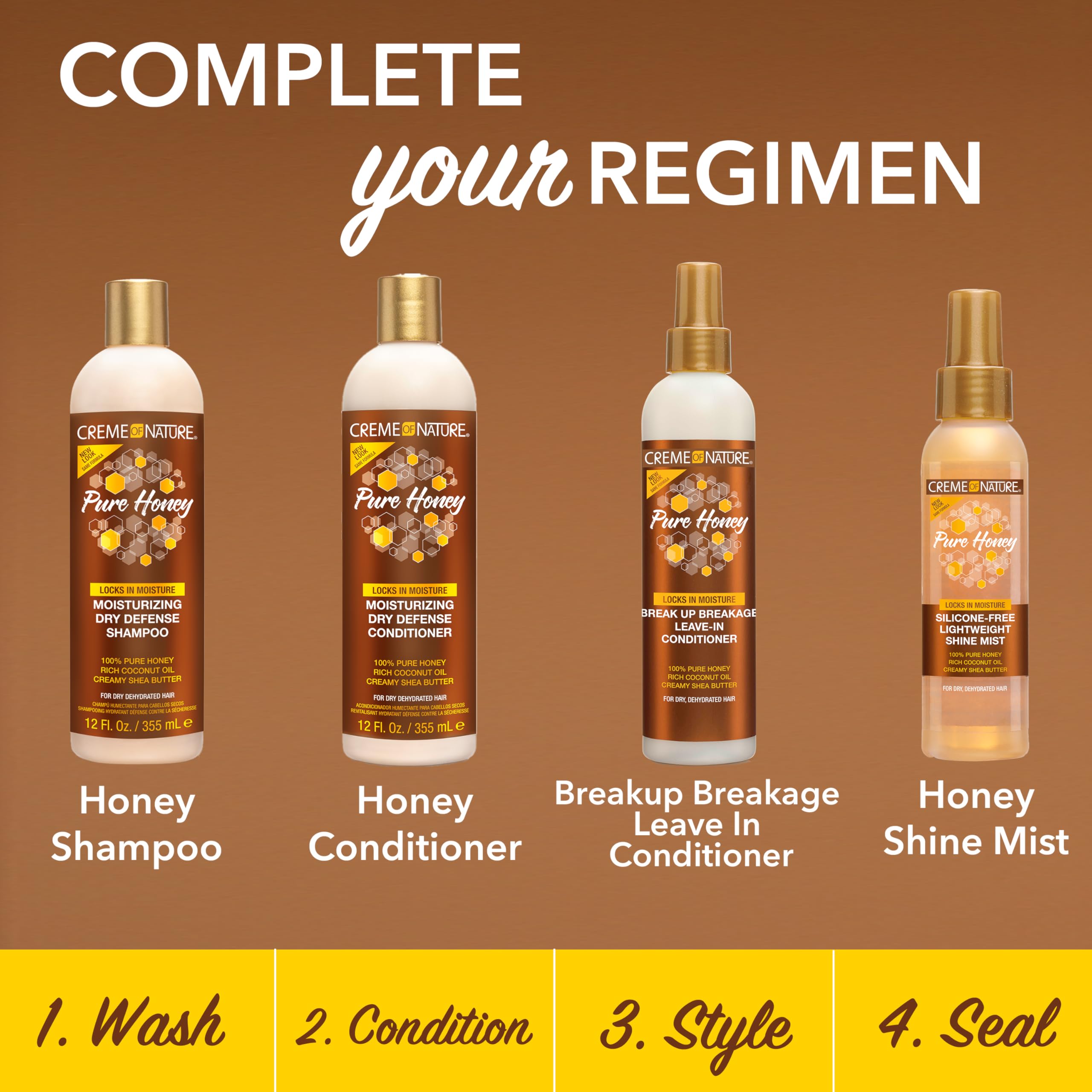 Creme of Nature Pure Honey Moisturizing Dry Defense, 12 oz