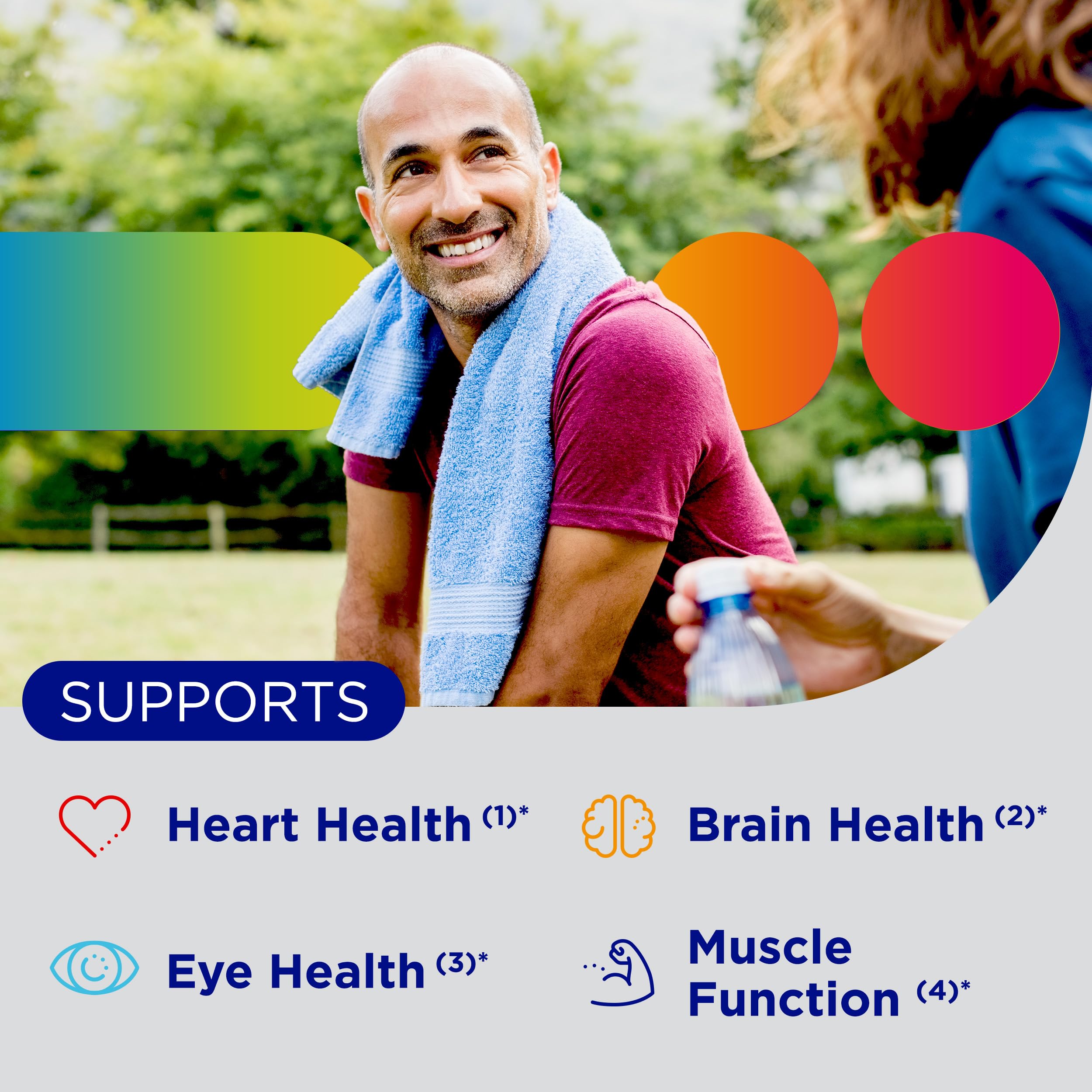 Centrum Silver Men's 50+ Multivitamin with Vitamin D3, B-Vitamins, Zinc for Memory and Cognition - 200 Tablets