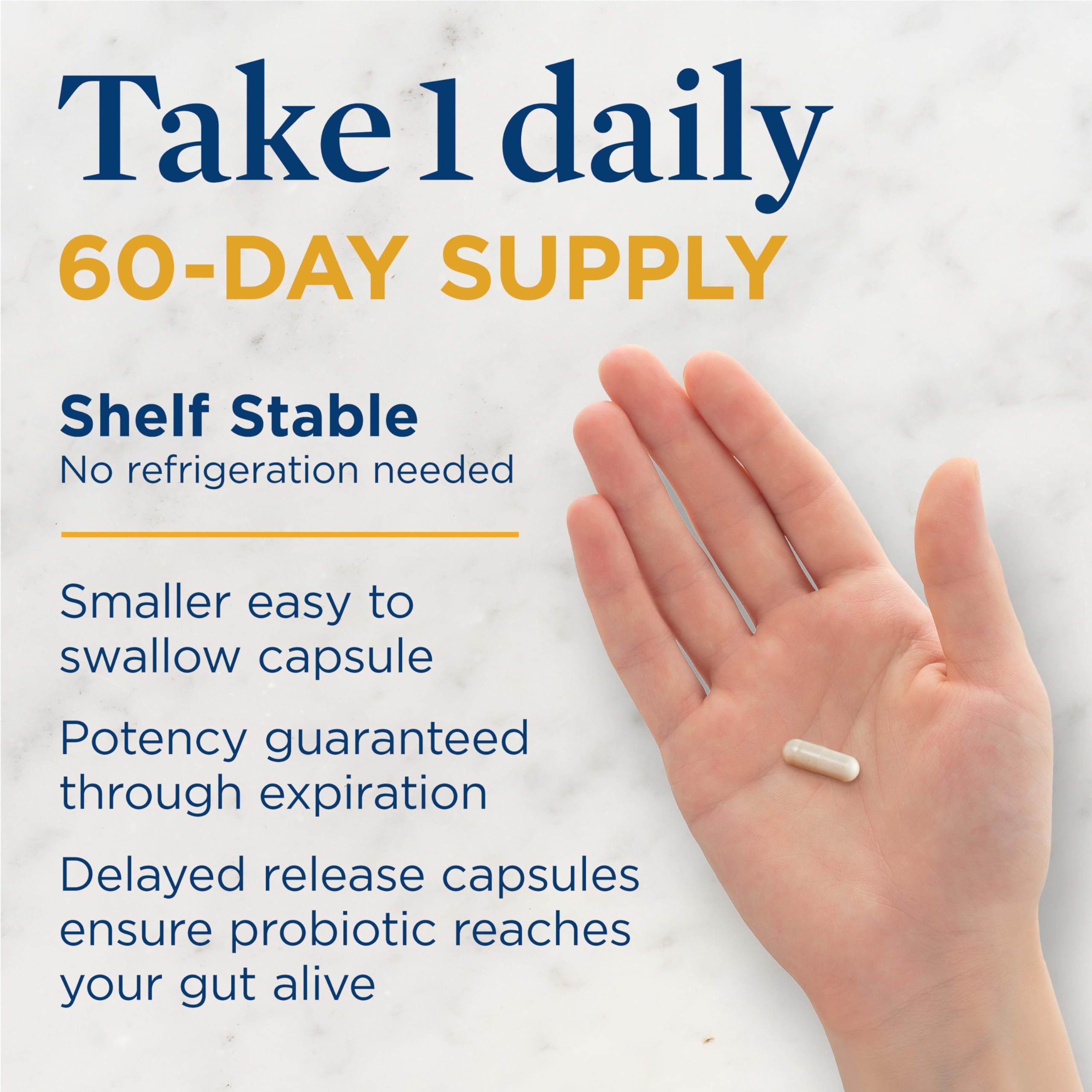 Renew Life Probiotic Adult 50 Plus Probiotic Capsules, D, 30 Billion CFU