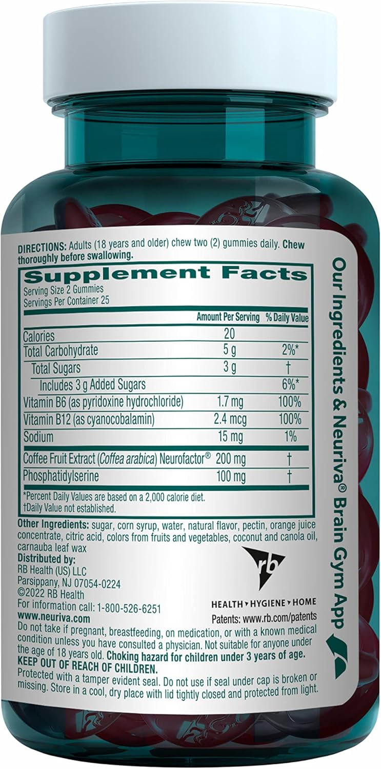 Neuriva Plus Brain Performance Gummies, 50 CT