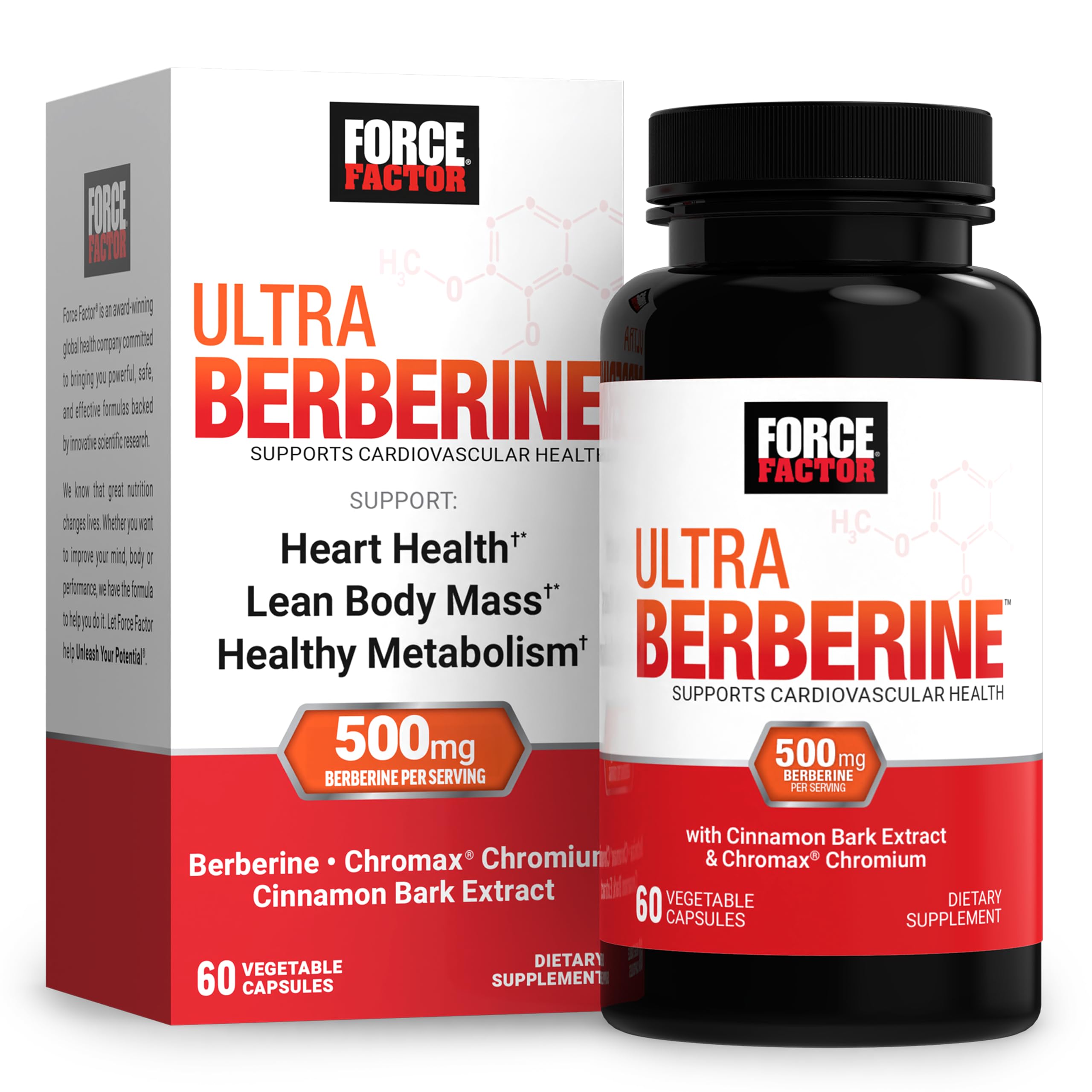 FORCE FACTOR Ultra Berberine, 60 Capsules