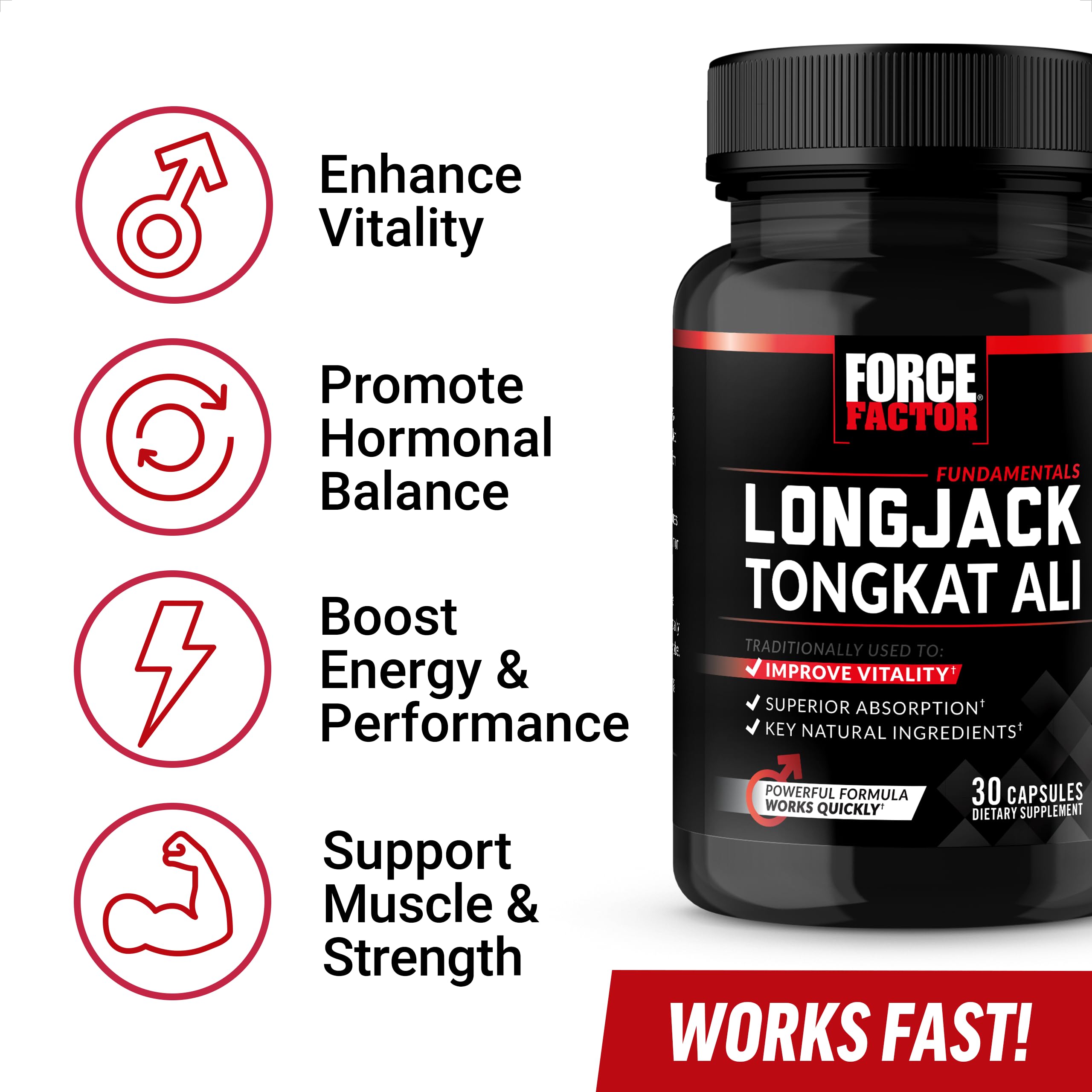 Force Factor Longjack Tongkat Ali 500mg