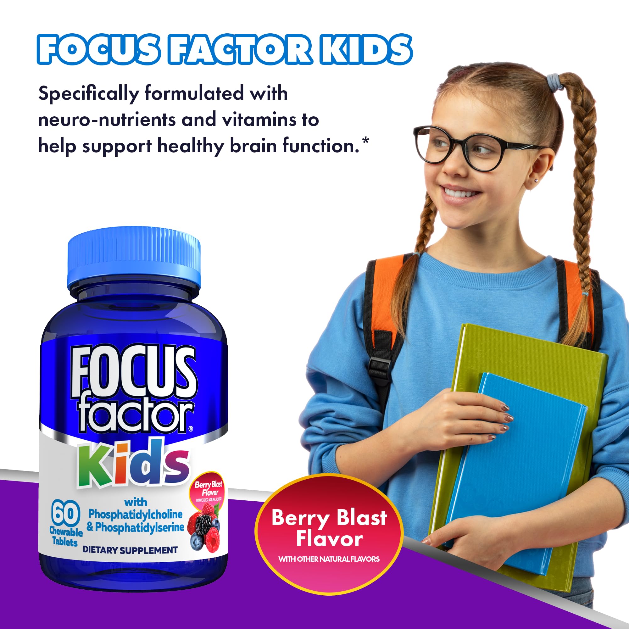 Focus Factor Kids Multivitamin, 60 Count