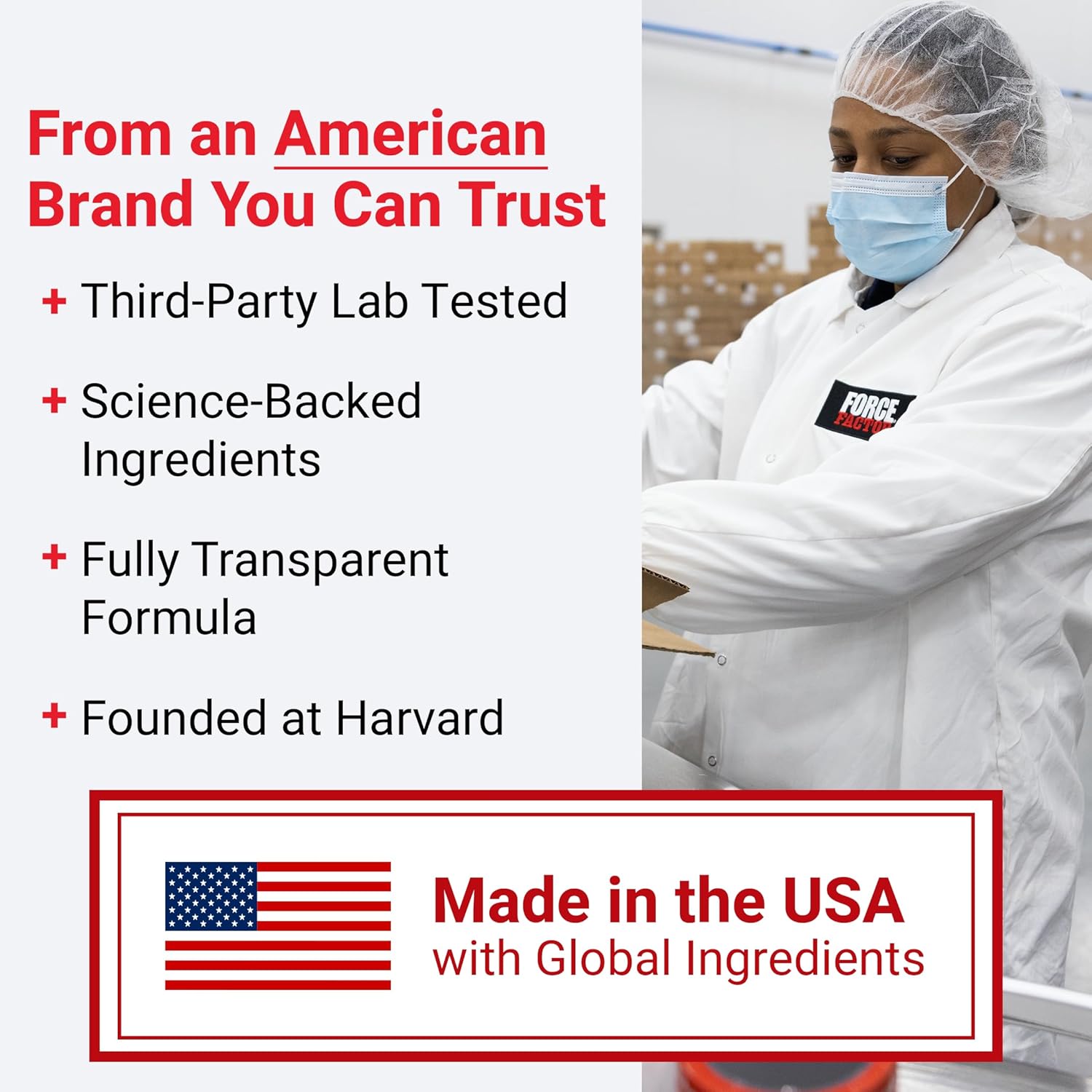 FORCE FACTOR NAD+ (NMN or Nicotinamide Riboside Alternative) with Resveratrol, Astaxanthin, Spermidine & Luteolin Complex, 60 Capsules