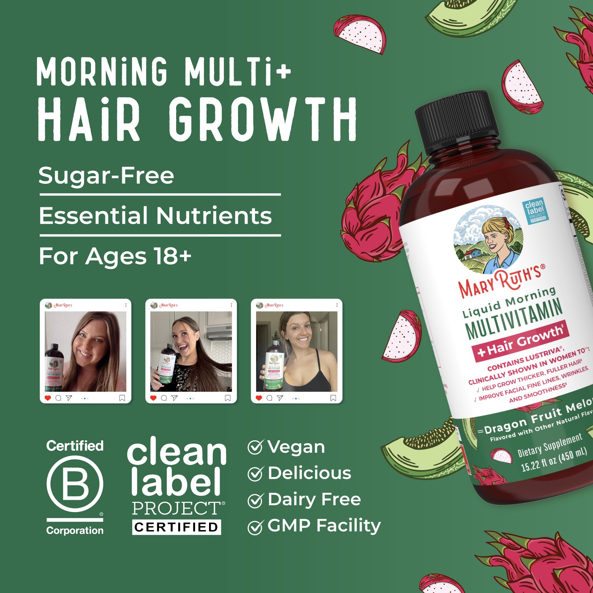 MaryRuth's Liquid Multivitamin+Hair Growth