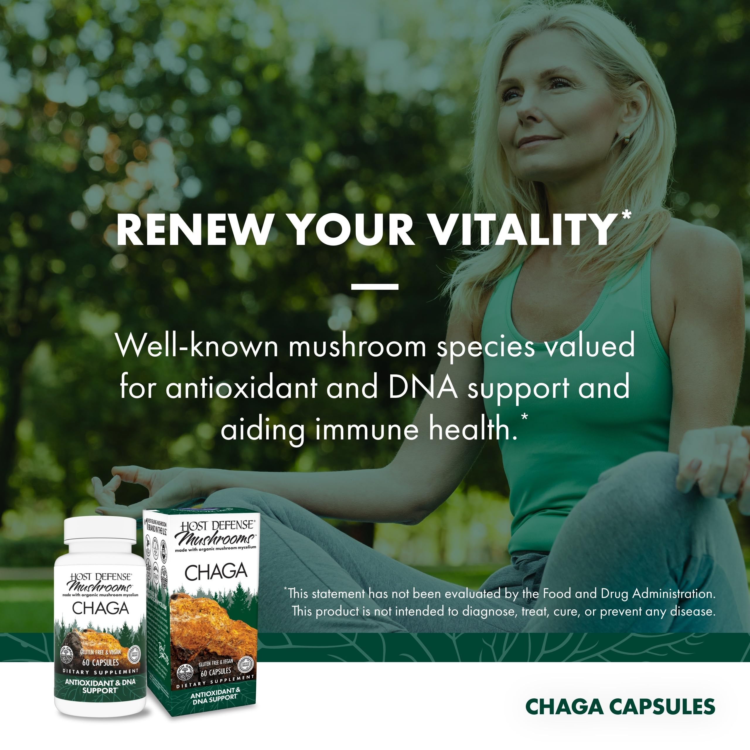 Host Defense Chaga Capsules