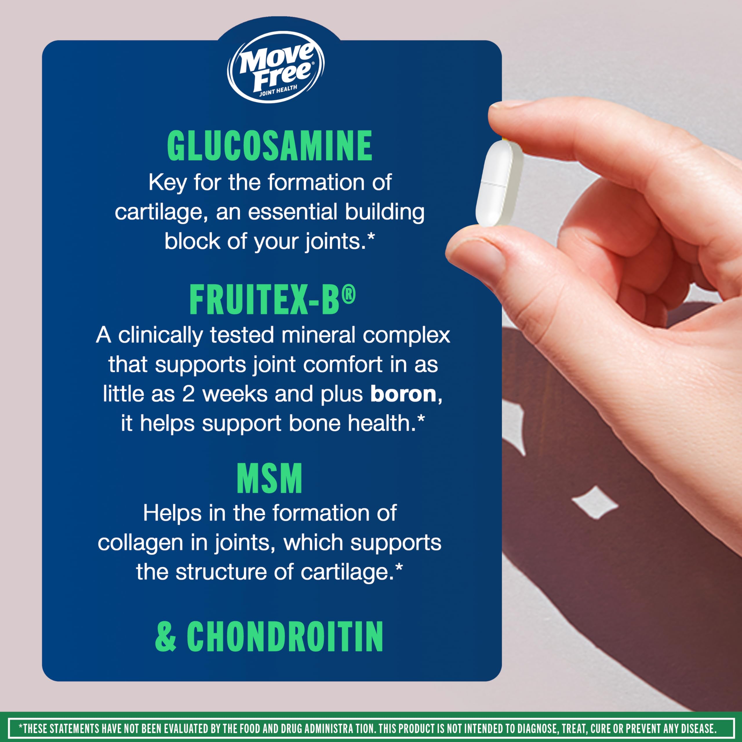 Schiff Move Free Advanced Glucosamine Chondroitin, 120 Tablets