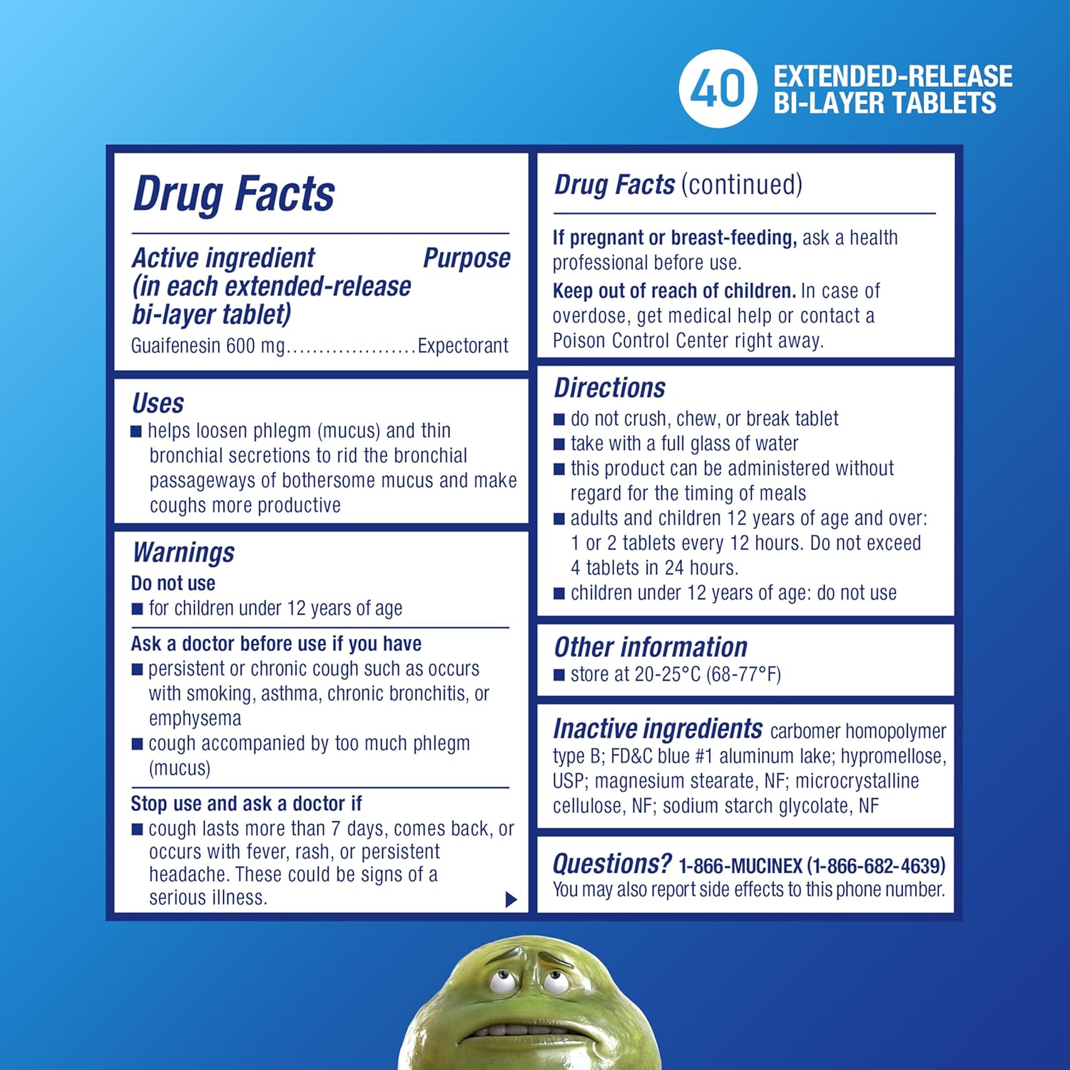 Mucinex 12 Hour Chest Congestion , 40 Count