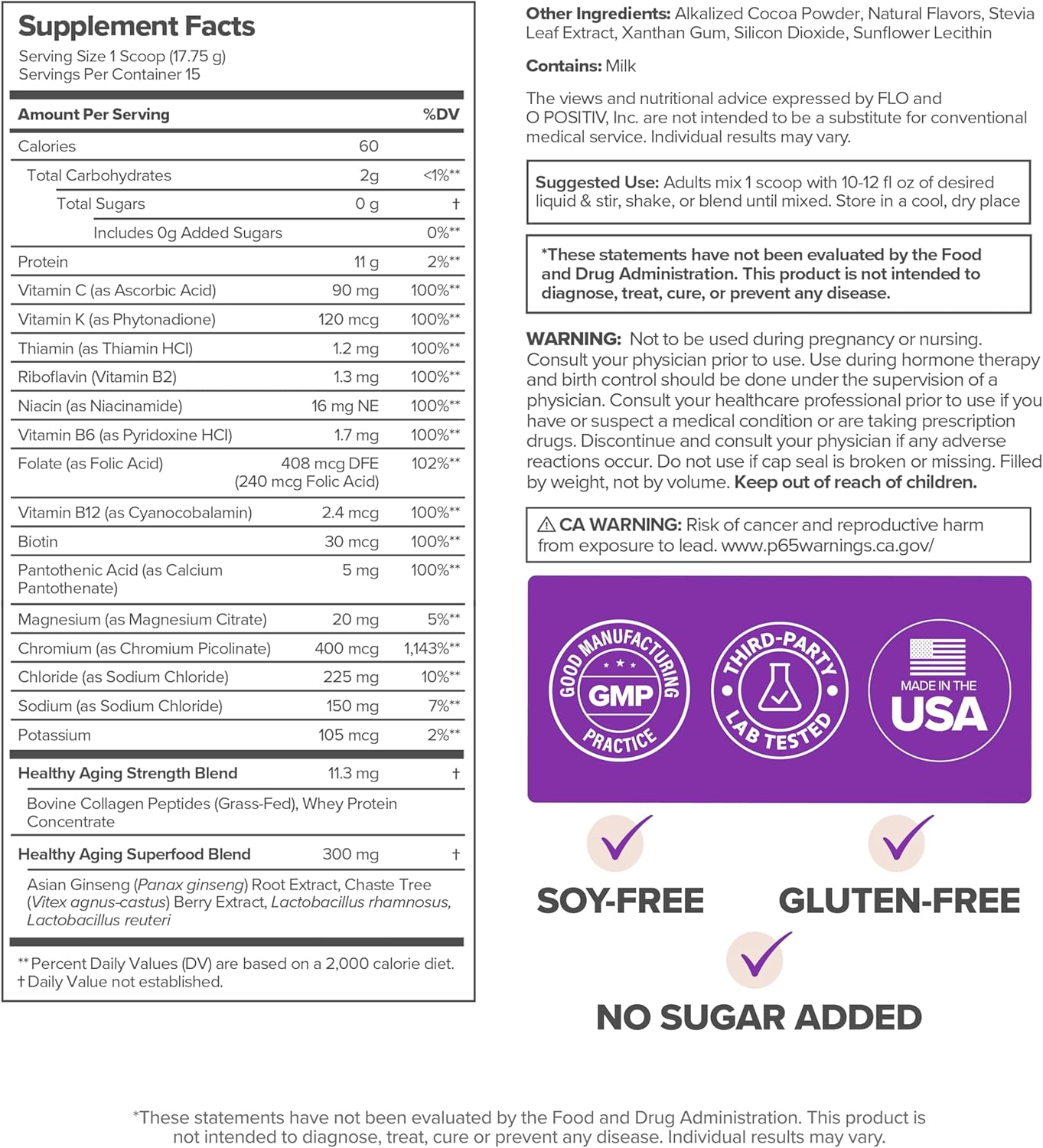 MENO Healthy Aging Collagen & Protein Powder – Support Joint & Bone Health, Lean Muscle Mass, Cognition, Skin & Hair Health – Whey Protein & Collagen – Chocolate Brownie Flavor - 15 Servings