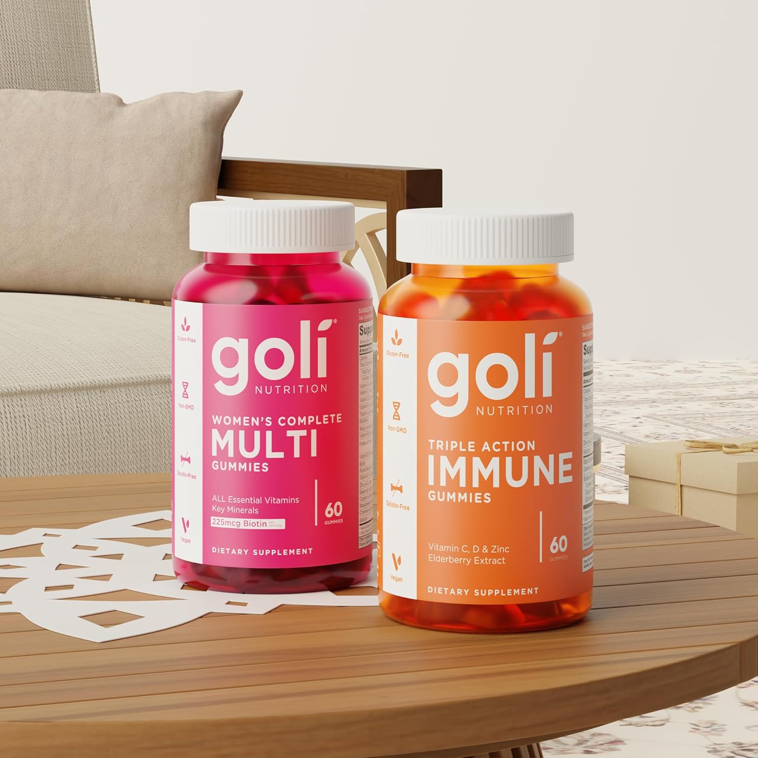 Goli Triple Action Immune, 60 Gummies