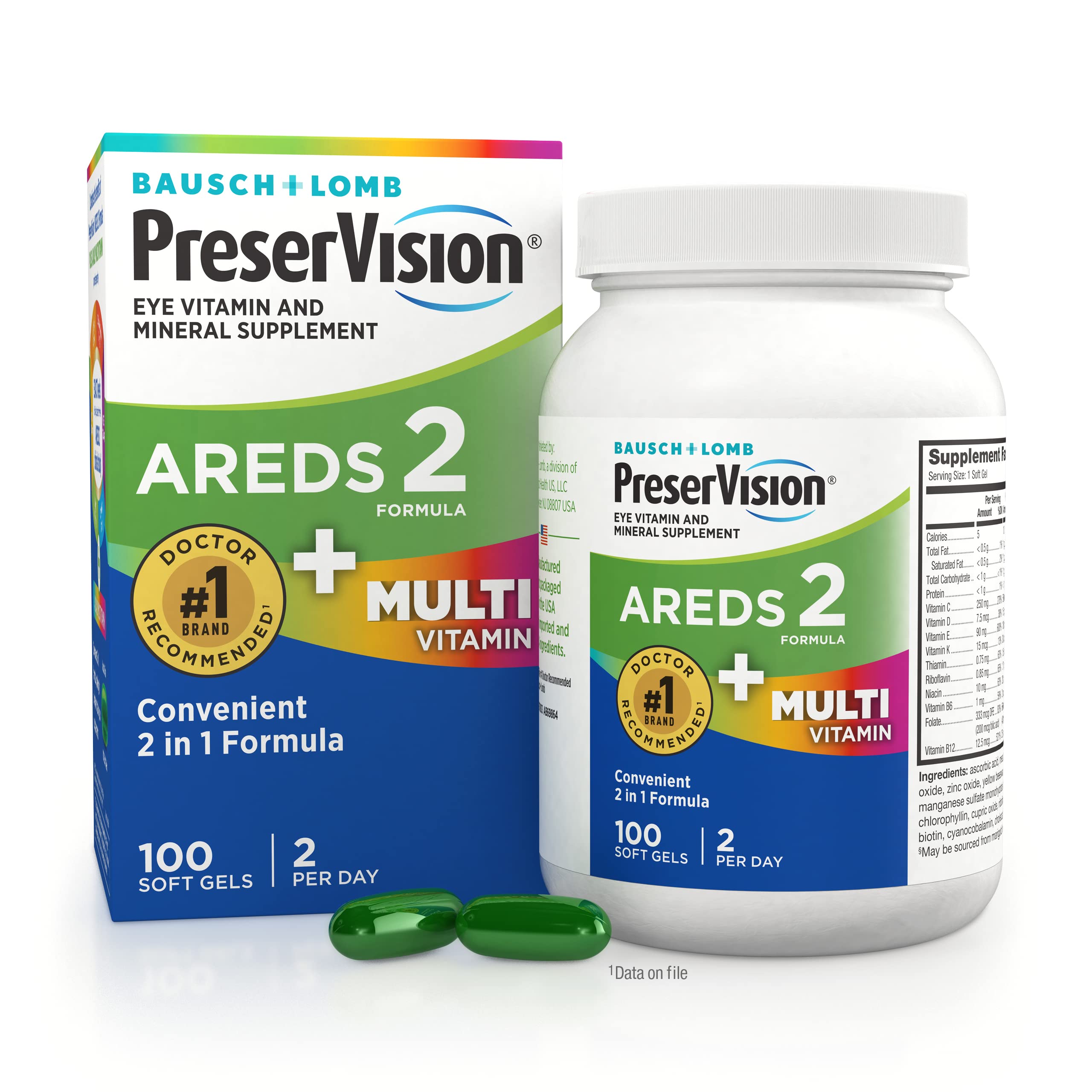 PreserVision AREDS 2 + Multivitamin Softgels