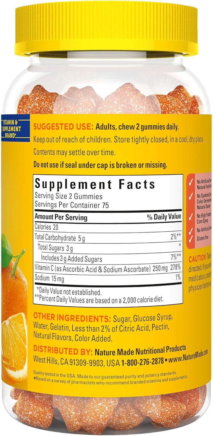 Nature Made Vitamin C 250 mg , 150 Gummies