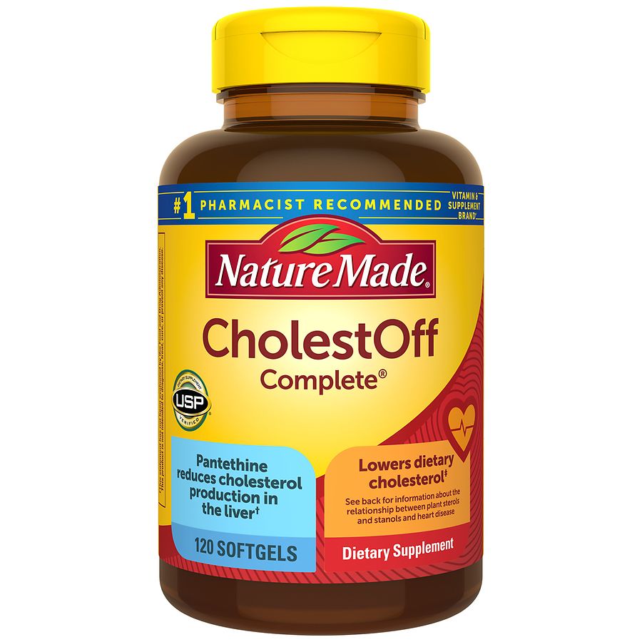 Nature Made CholestOff Complete Heart Health Supplement 120 Softgels