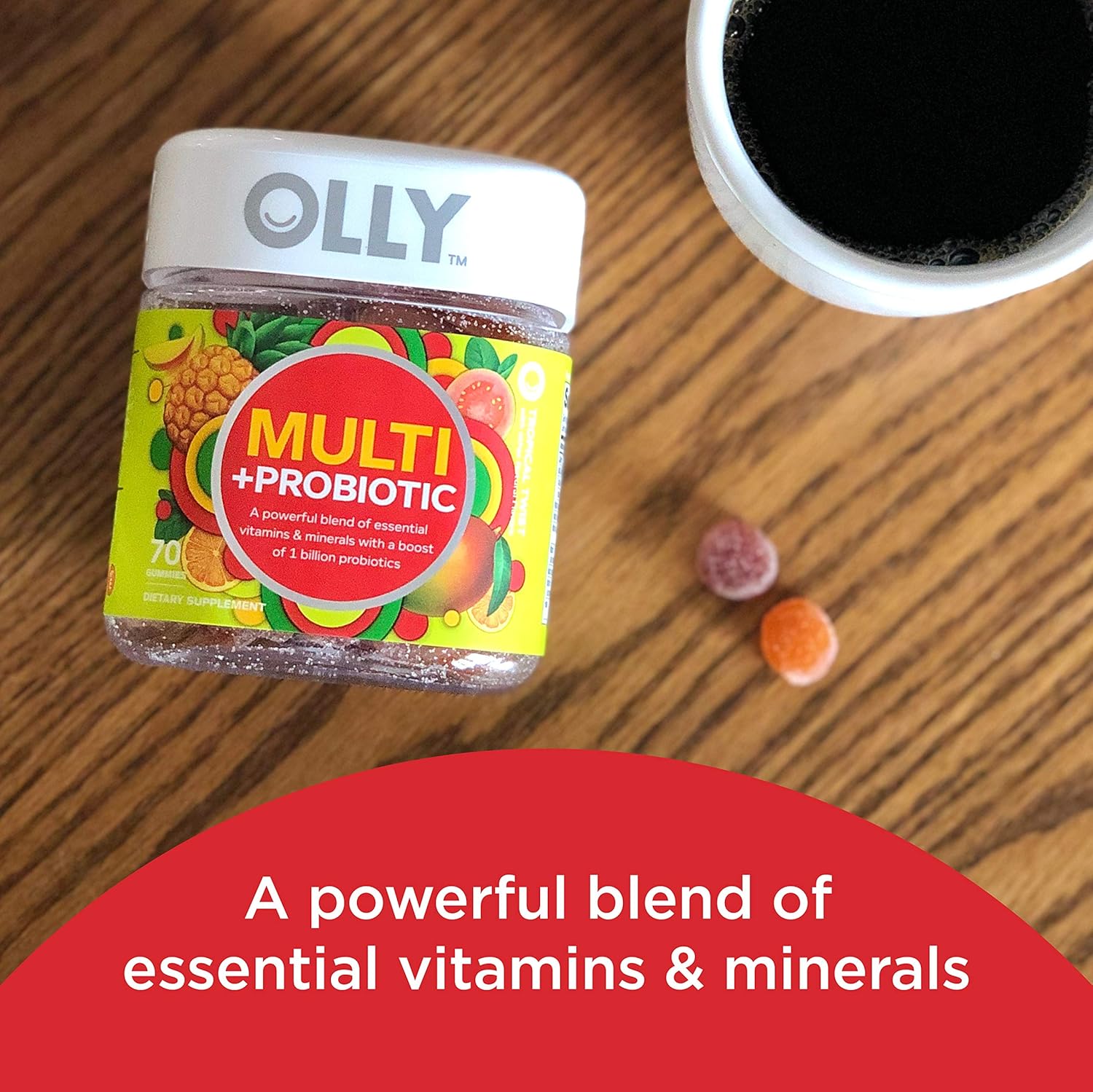 OLLY Multi + Probiotic Adult, 70 Count