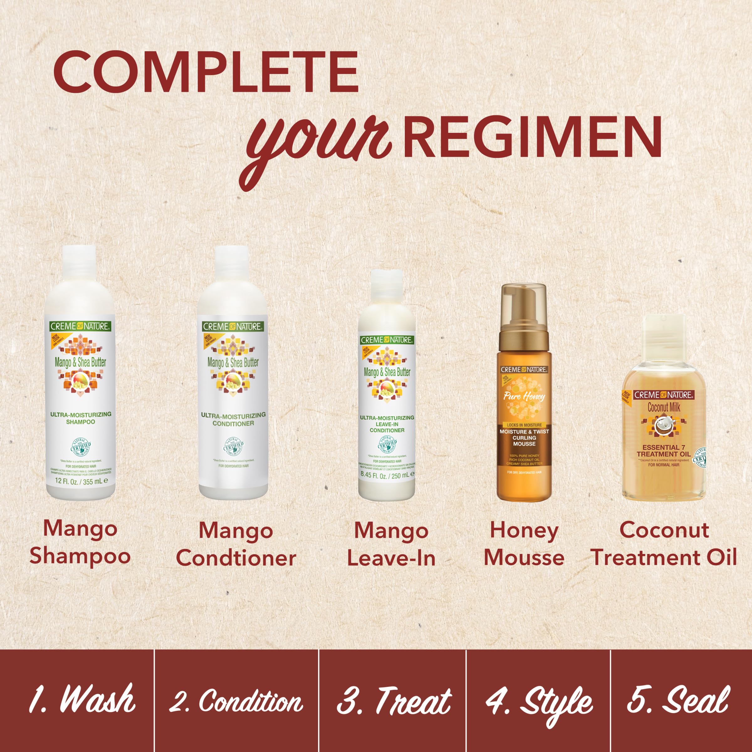 Creme of Nature Ultra Moisturizing Shampoo with Mango & Shea Butter, 12 Fl Oz