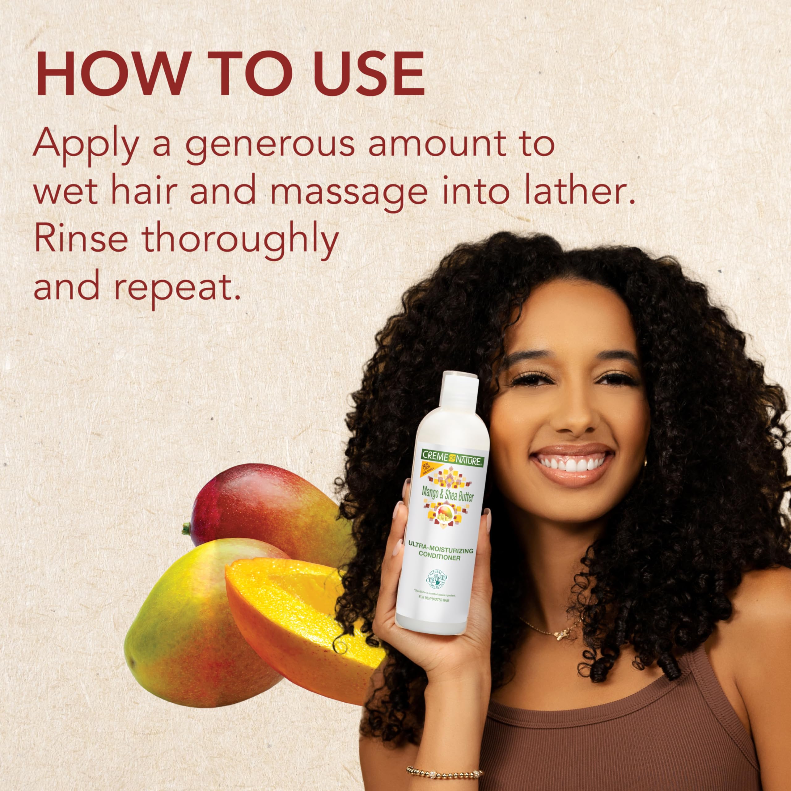 Creme of Nature Ultra Moisturizing Shampoo with Mango & Shea Butter, 12 Fl Oz