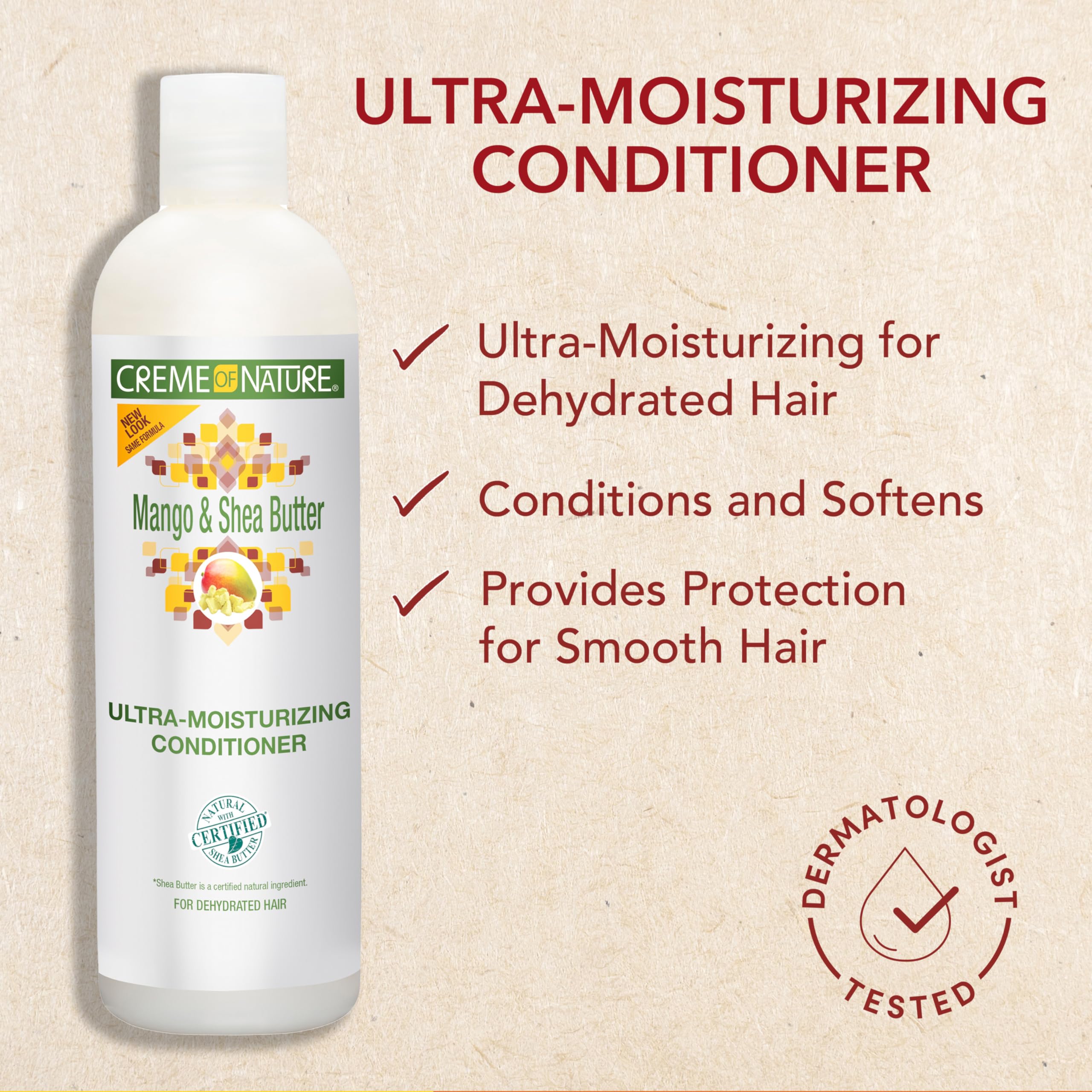Creme of Nature Ultra Moisturizing Shampoo with Mango & Shea Butter, 12 Fl Oz