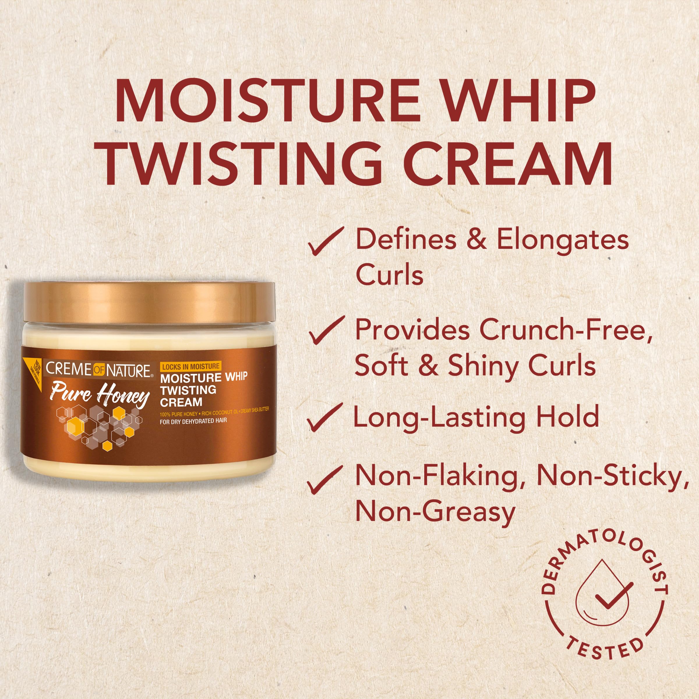 Creme of Nature Pure Honey Define Moisture Whip Twisting Cream, 11.5 oz