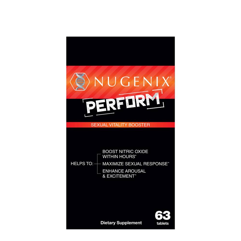 Nugenix Perform, Nitric Oxide and Vitality Booster for Men - 63ct