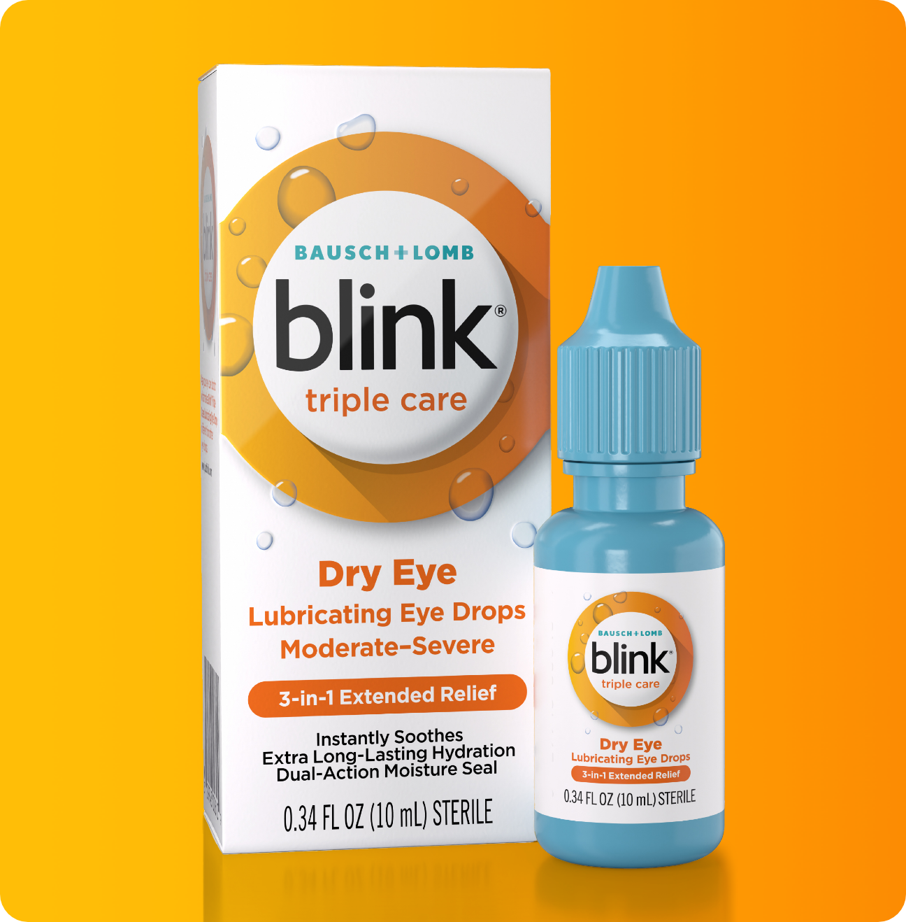 BLINK Triple Care Eye Drops for Dry Eyes, 0.34 Fl Oz