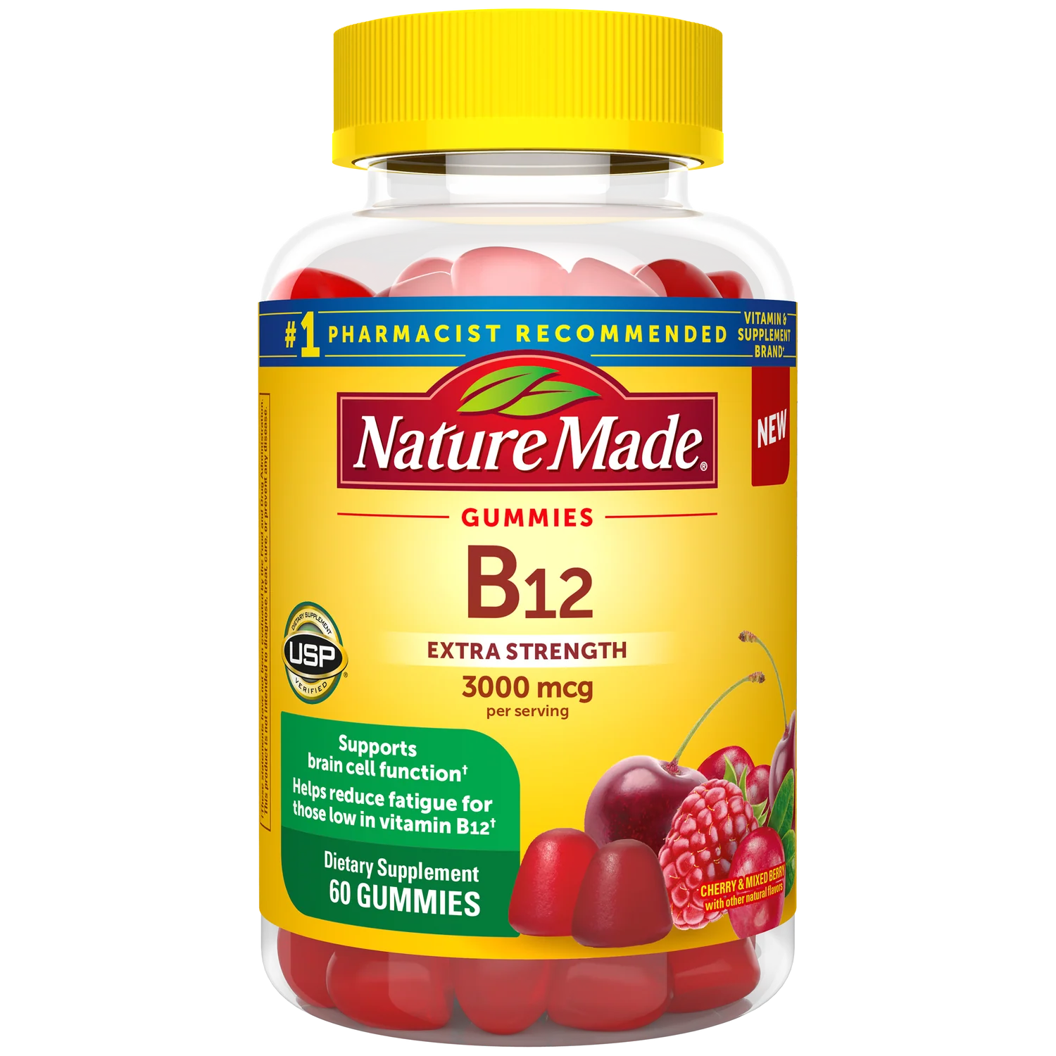Nature Made Extra Strength Vitamin B12 3000 mcg , 60 Gummy Vitamins
