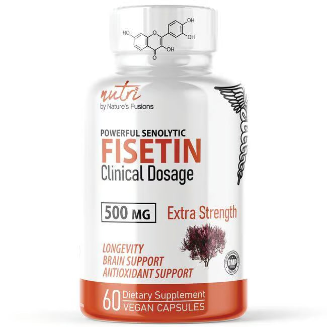 Nutri Nutri Fisetin 500mg Powerful Senolytic Activator, 60 Count