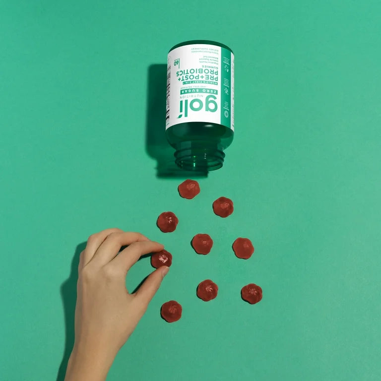 Goli Zero Sugar Pre Pro Postbiotic, 60 Gummies