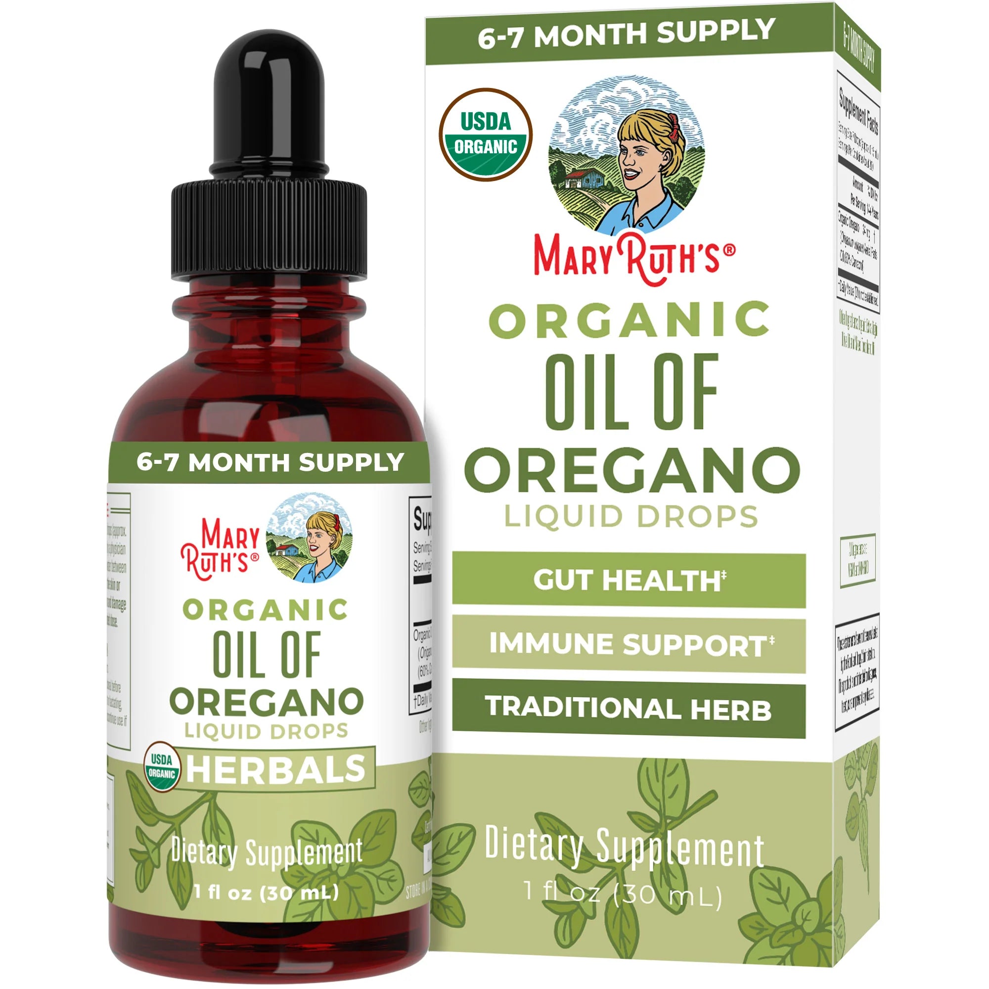 MaryRuth Organics Oregano Organic Oil Liquid Drops, 1 Fl Oz