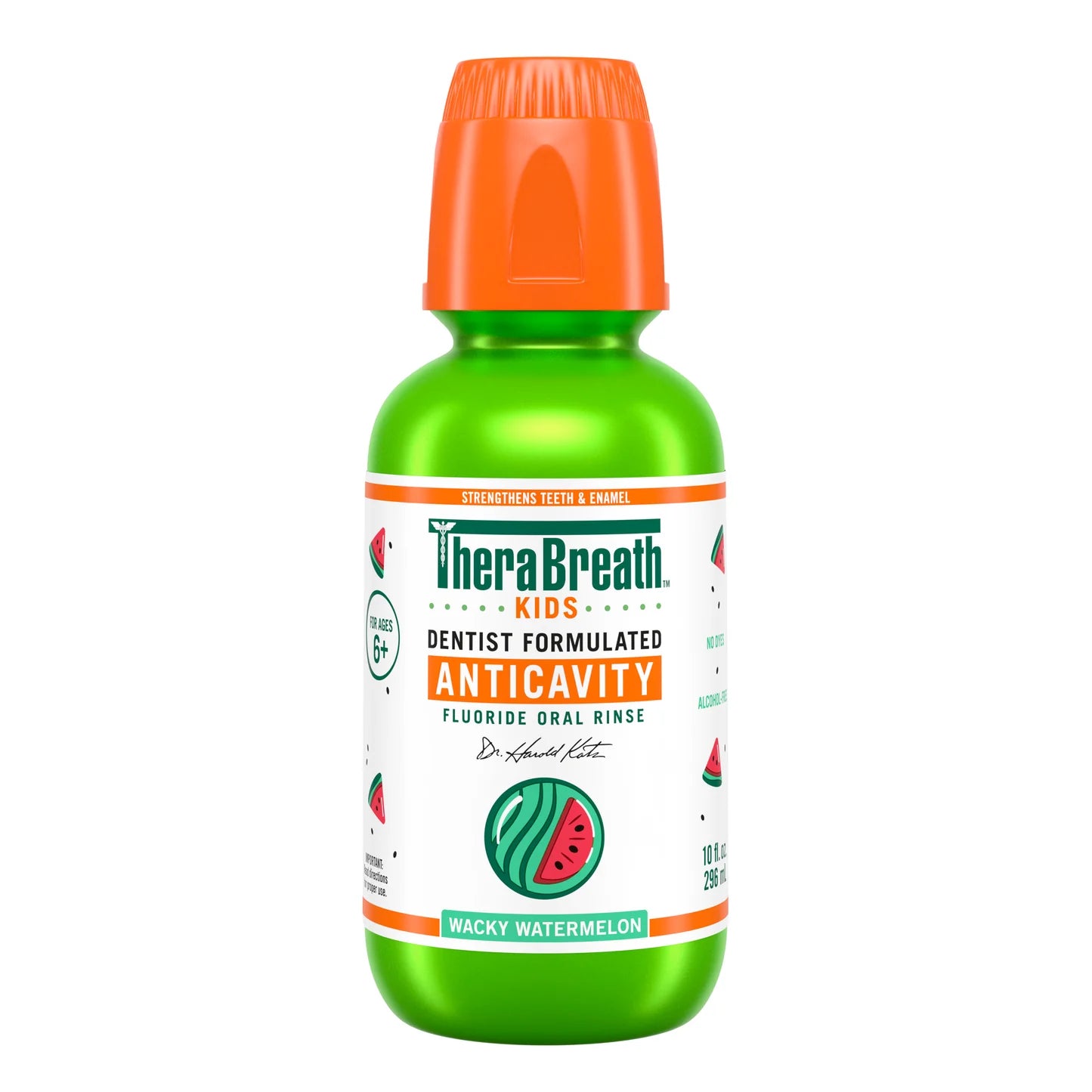 TheraBreath Kids Organic Wacky Watermelon Mouthwash, 16 Fl Oz