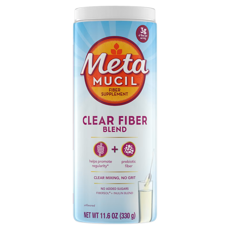 Metamucil Unflavored Clear Mixing Powder, 75 teaspoons