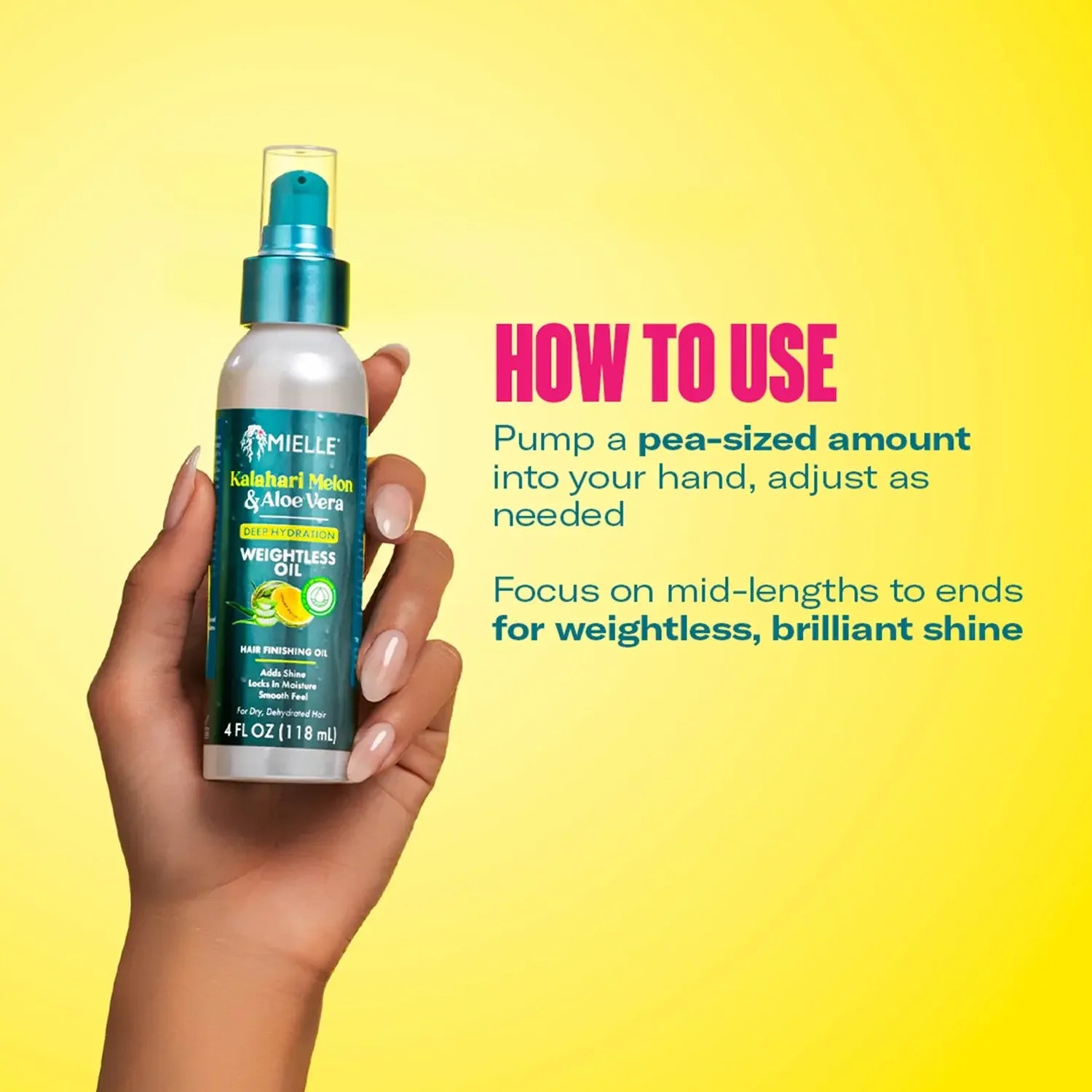 Mielle Deep Hydration Weightless Oil Kalahari Melon/Aloe, 4.0 fl oz