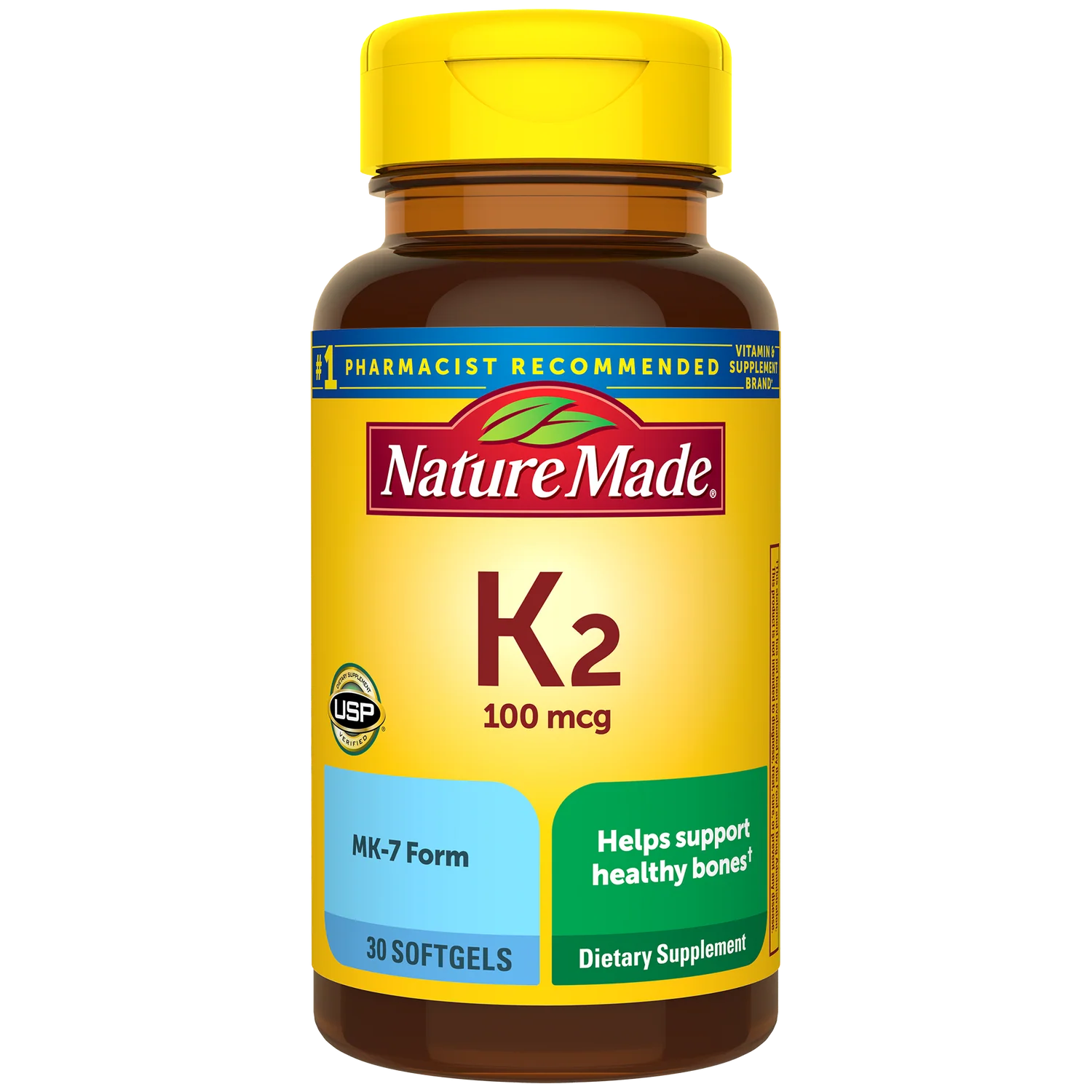 Nature Made Vitamin K2 100 mcg, 30 Softgels