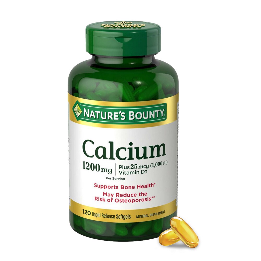 Nature’s Bounty Calcium 1200 mg, D3 1000 IU, 220 Softgels