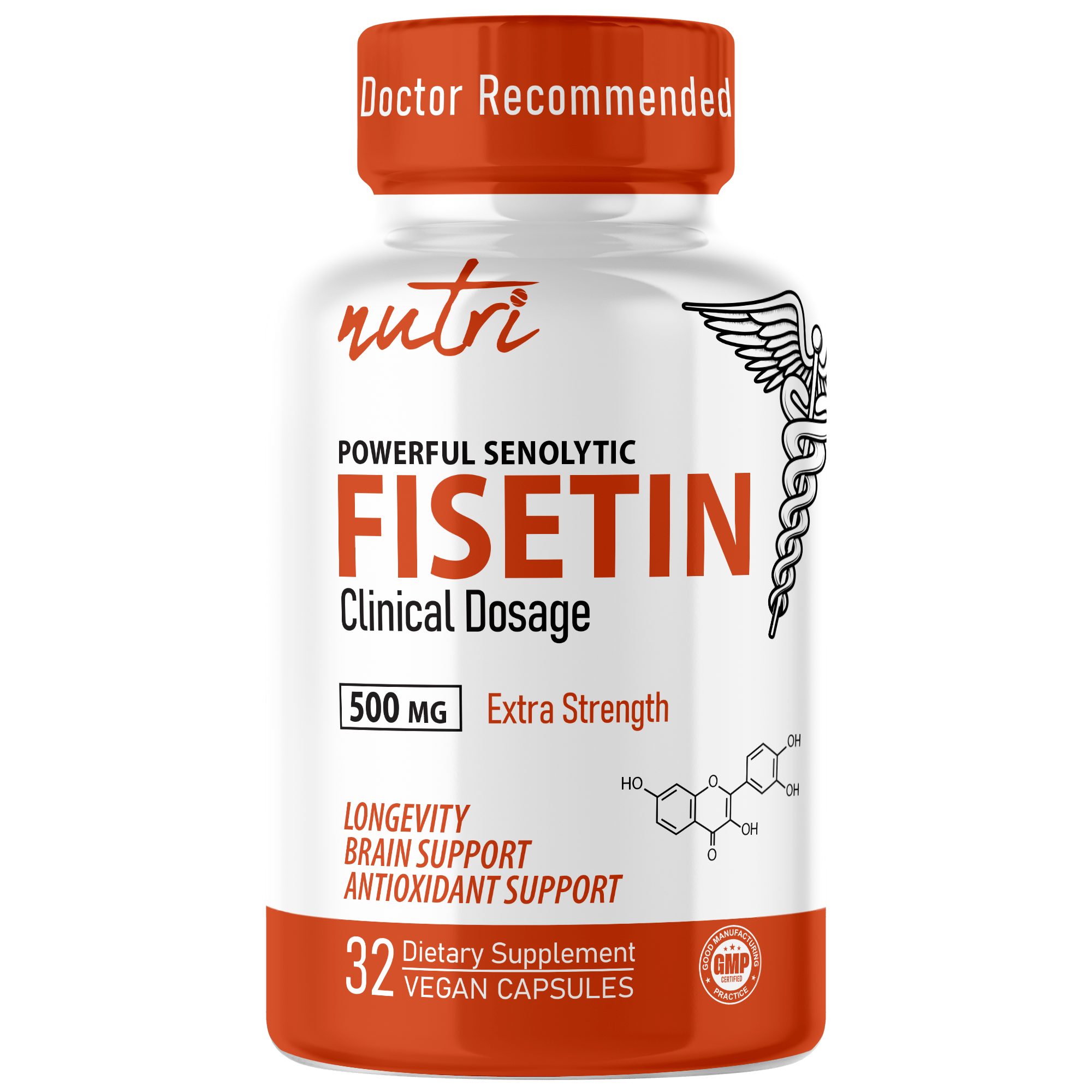 Nature's Fusions Nutri Fisetin 500mg, 32 Count