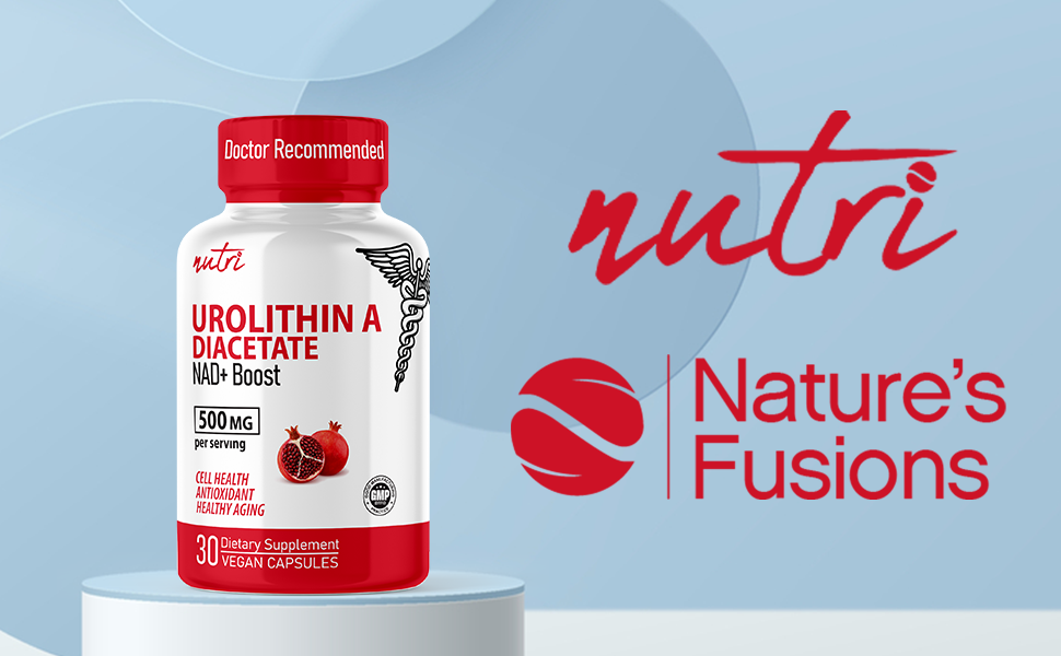 Nutri Urolithin A NAD+ Boost 500 mg, 30 Capsules