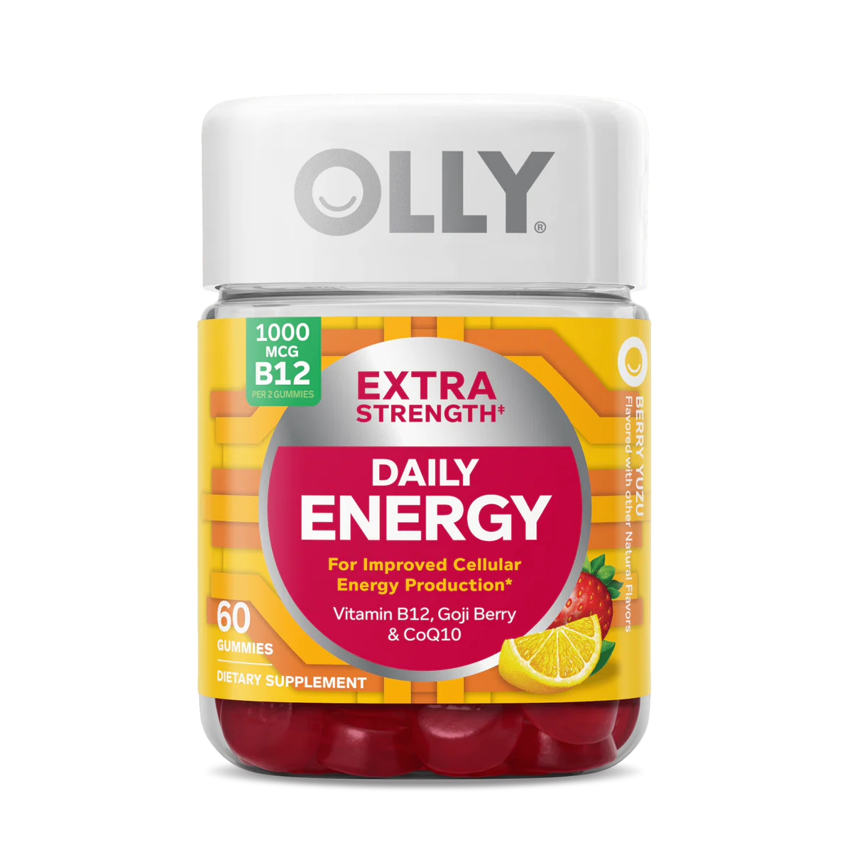 OLLY Extra Strength Daily Energy, 60 Gummies
