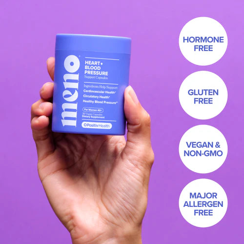 O Positiv MENO Heart + Blood Pressure Support, 30 Capsules