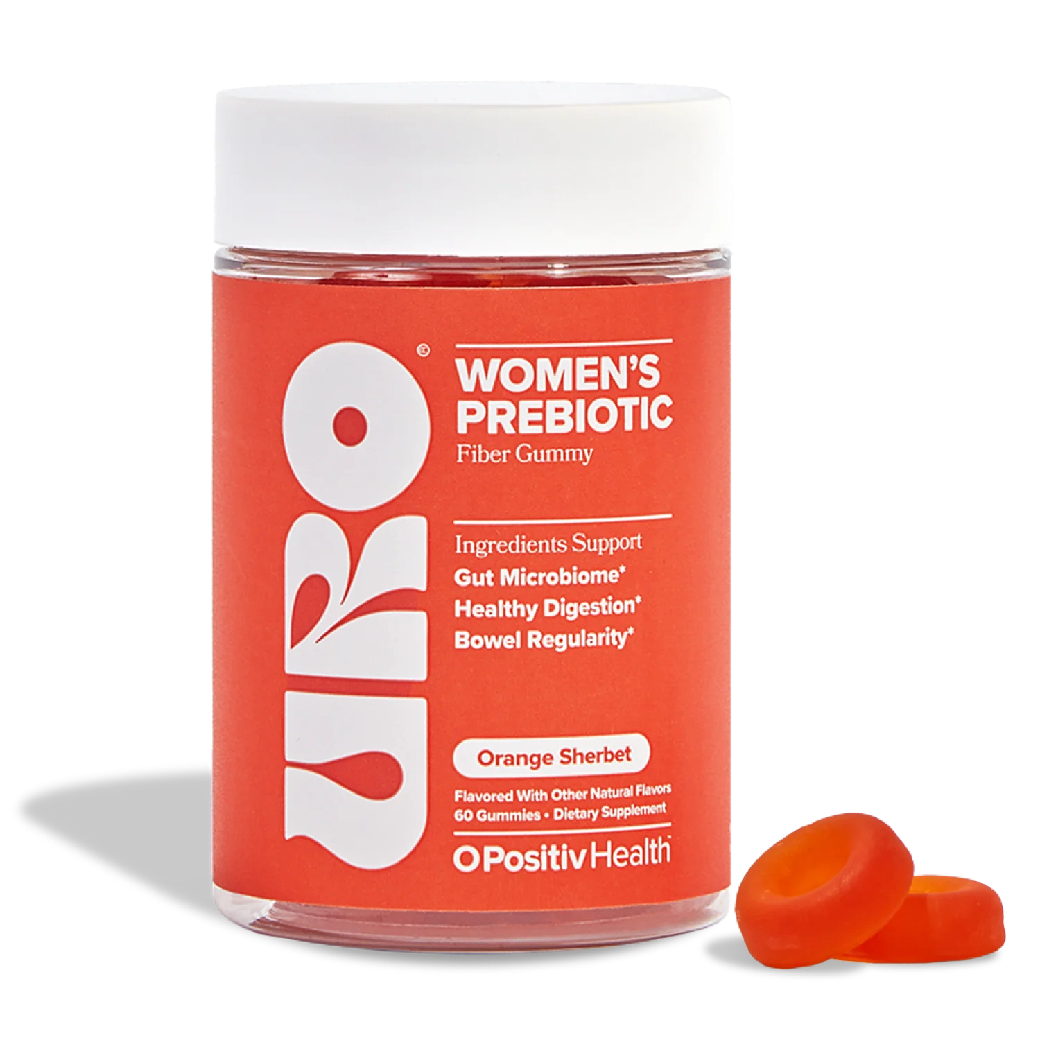 O Positiv URO Women’s Prebiotic Fiber, 60 Gummies