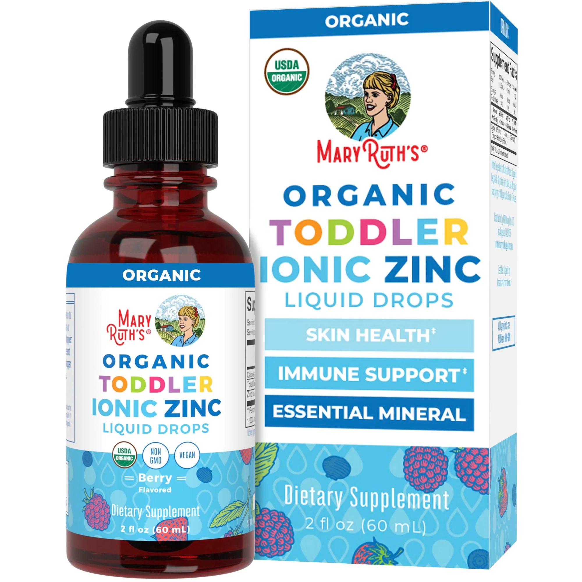 MaryRuth Organic Toddler Ionic Zinc Liquid Drops, 2 Fl Oz