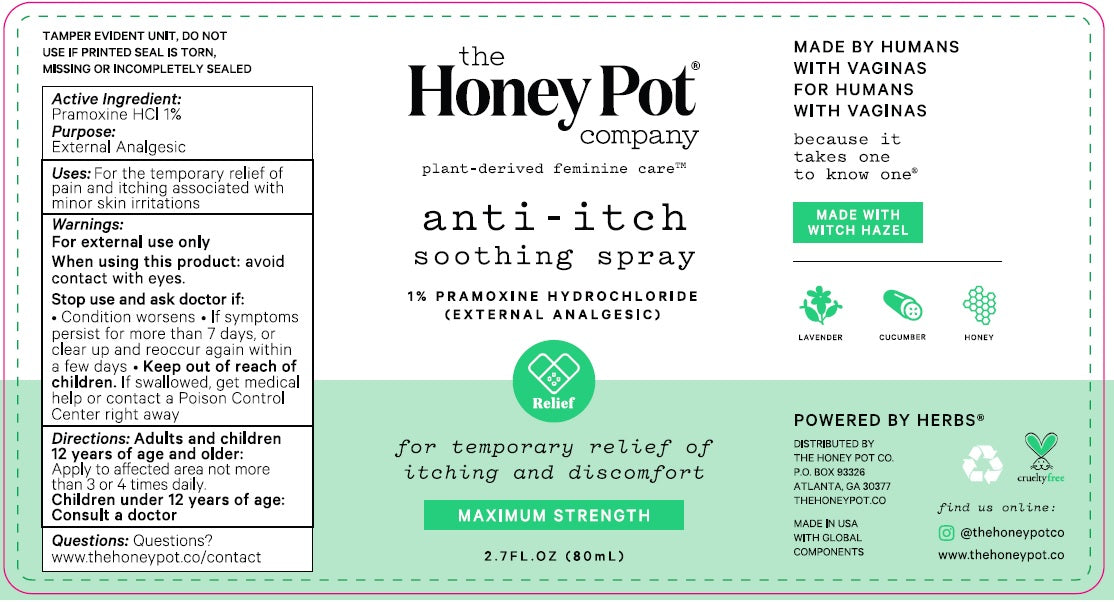 The Honey Pot Company Feminine Anti-Itch Spray, 2.71 fl. Oz.