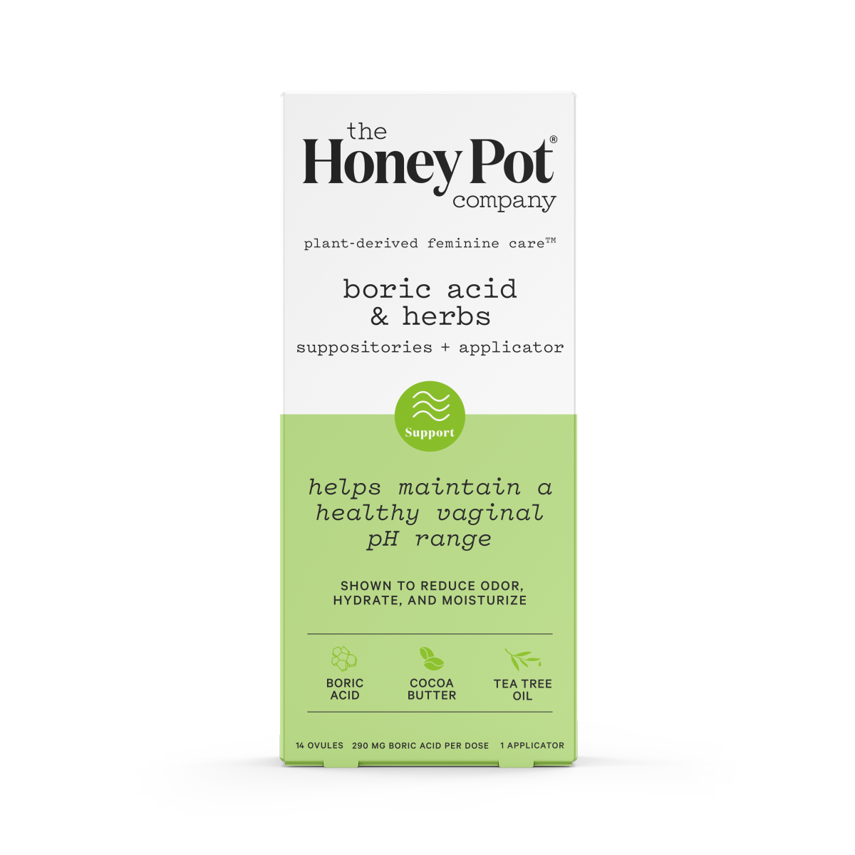 The Honey Pot Company Boric Acid & Herbs Suppositories