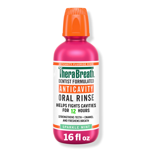 TheraBreath Anticavity Fluoride Oral Rinse Mouthwash, 16 fl oz