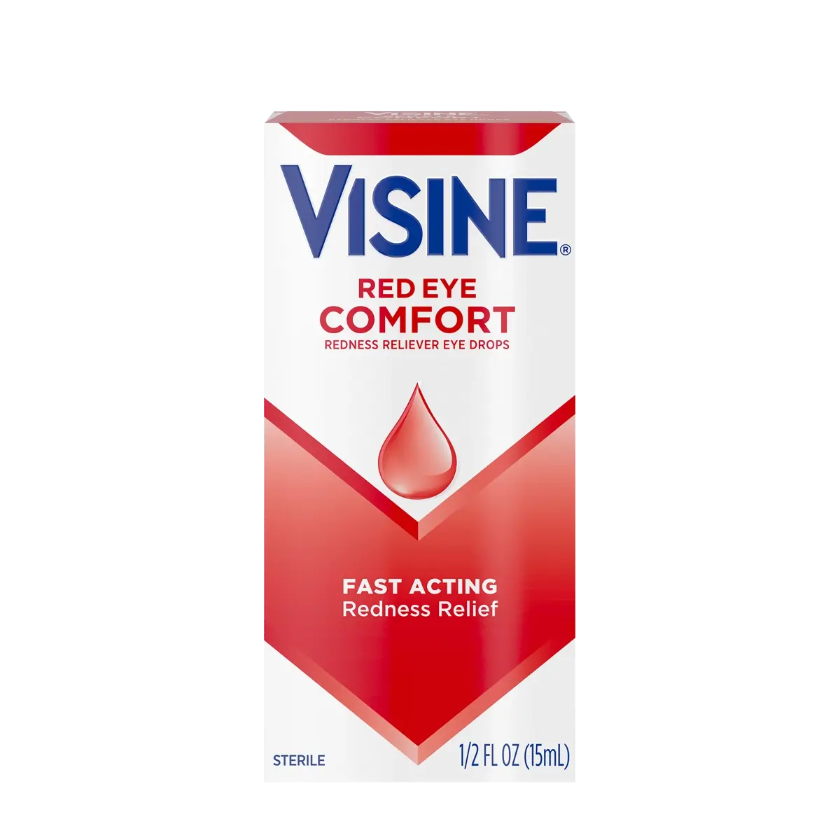 Visine Red Eye Comfort Redness Relief Eye Drops, 0.5 fl oz