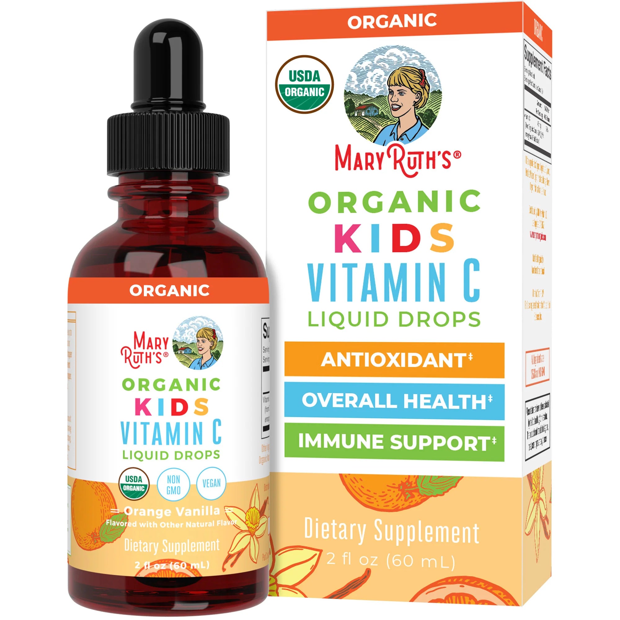 MaryRuth Organics Kids Vitamin C Drops, 2oz